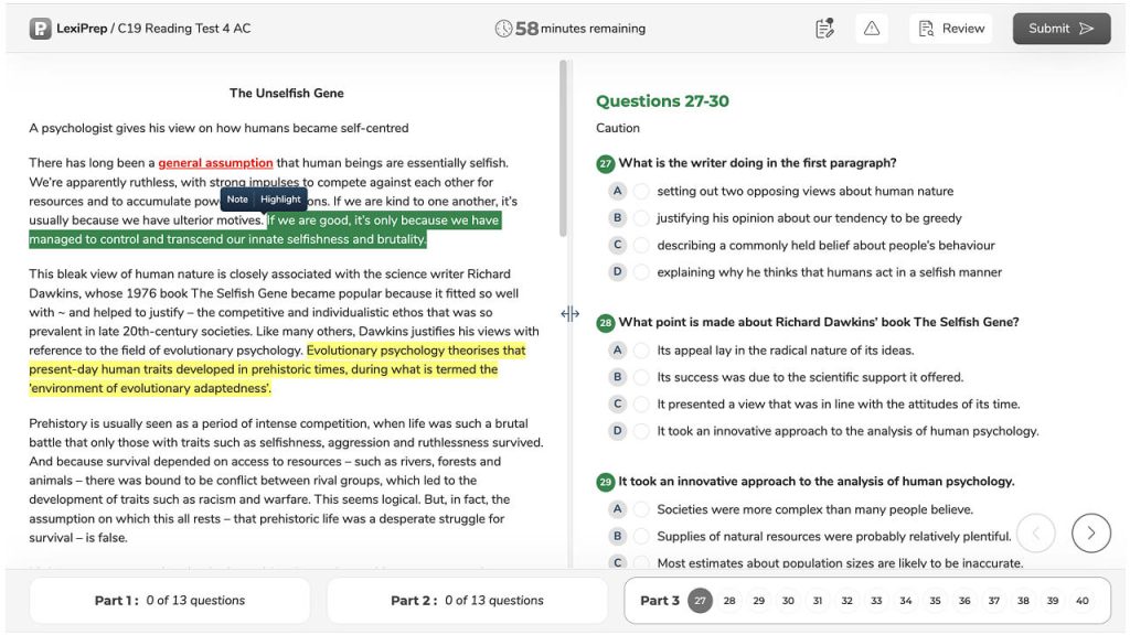 Free IELTS Reading Online Test (Academic) | Instant Scoring